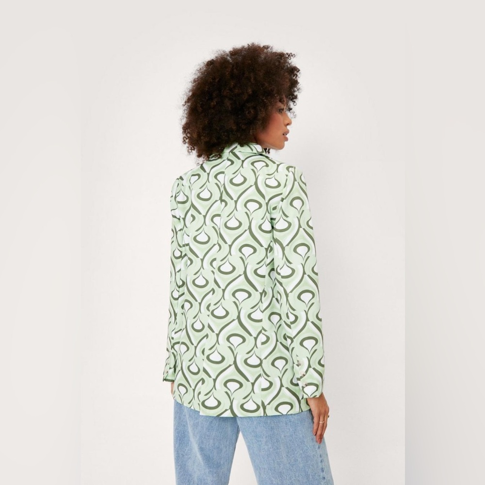 Nasty Gal Abstract Print Blazer - Picture 4 of 4
